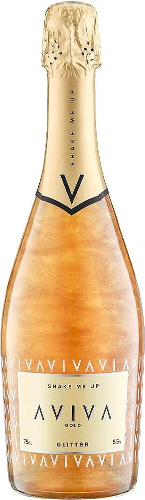 Вино игристое "Aviva Gold Glitter" 0.75л