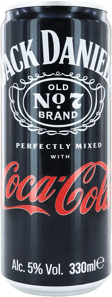 Light alcoholic drink "Jack Daniel's Coca Cola N7" 330ml
