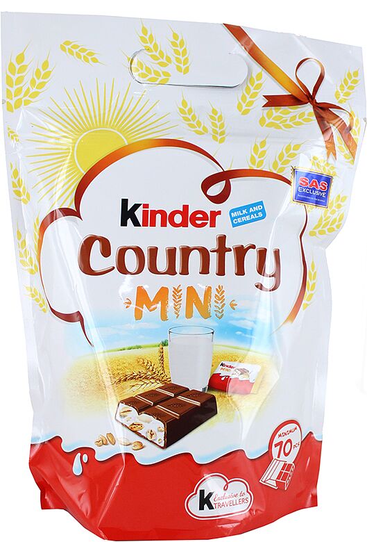 Конфеты шоколадные ''Kinder Country Mini'' 420г