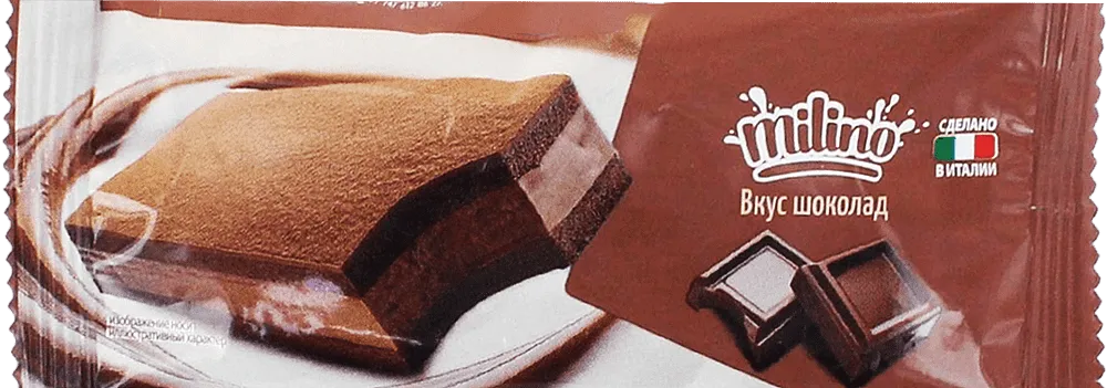 Biscuit with milk cream & chocolate cream "Milino" 26g
