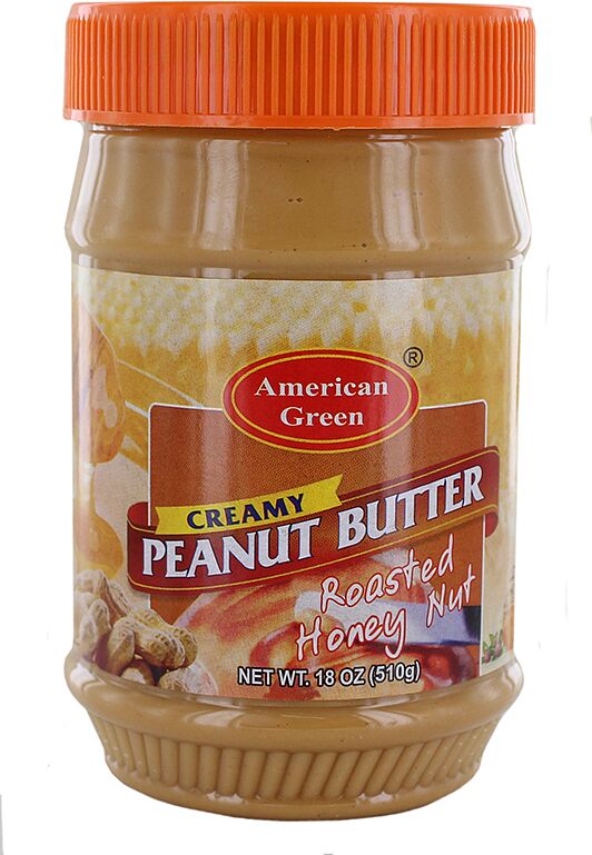 Peanut cream "American Green Creamy" 510g 