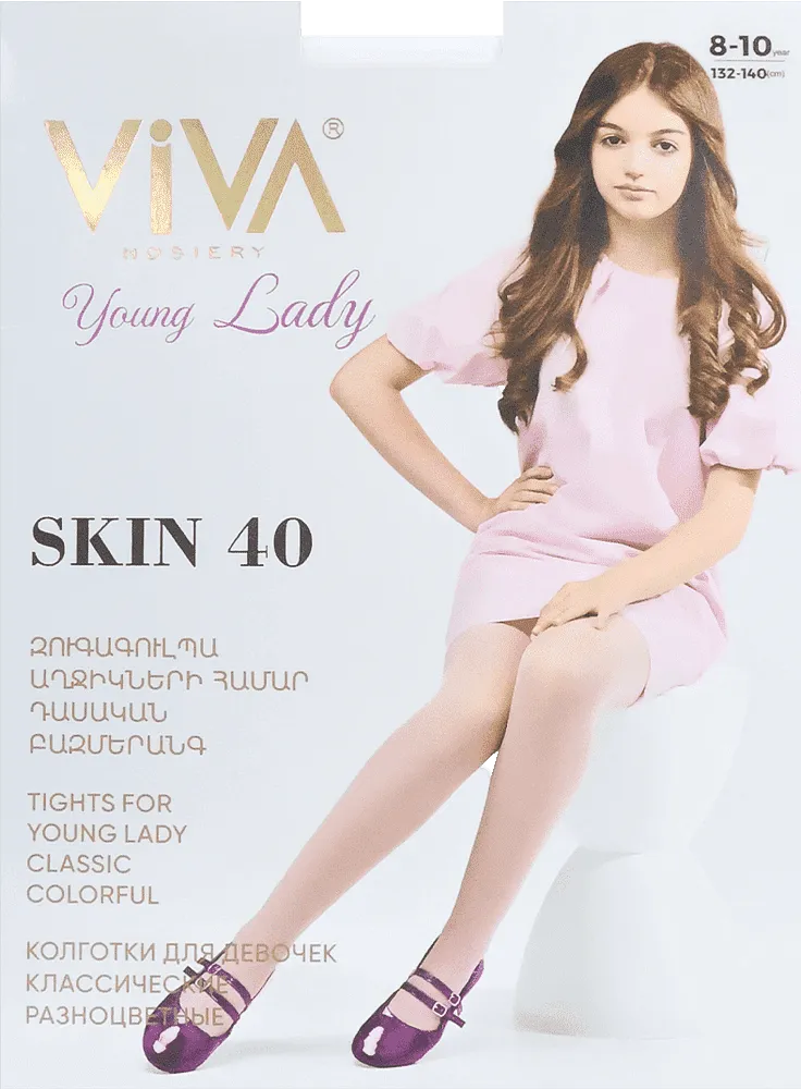 White tights "Viva Skin 40 Den"
