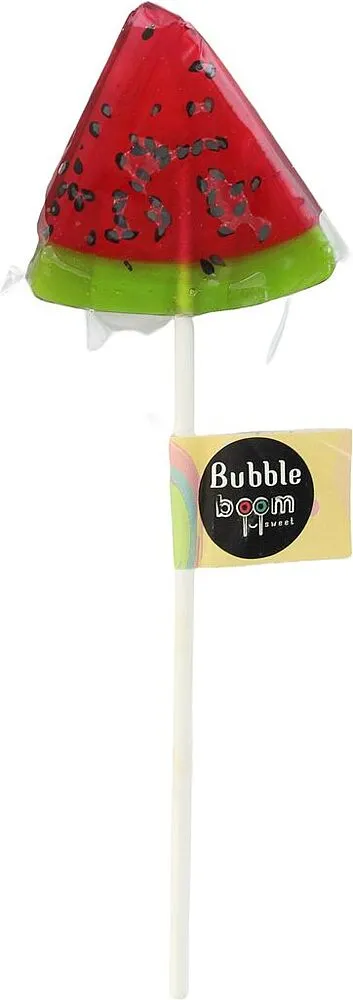 Watermelon flavored lollipop "Bubble Boom" 25g
