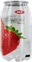 Refreshing carbonated strawberry flavored drink "OKF" 350ml