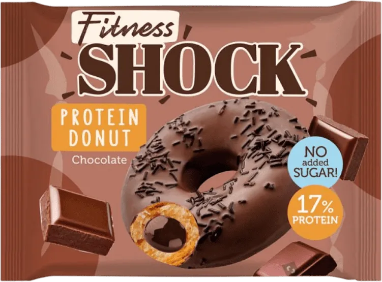 Protein donut with chocolate filling "Fitness Shock Chocolate" 70g
