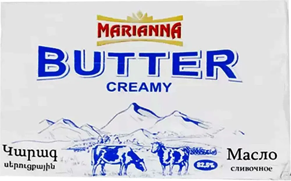 Butter "Marianna" 180g, richness: 82.5%