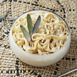 Fettuccine with Four Cheese sauce