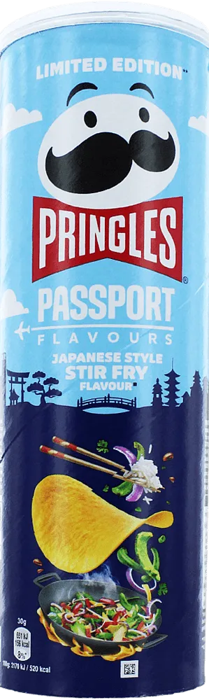 Stir fry flavoured chips "Pringles Passport Japanese Style Stir Fry" 165g