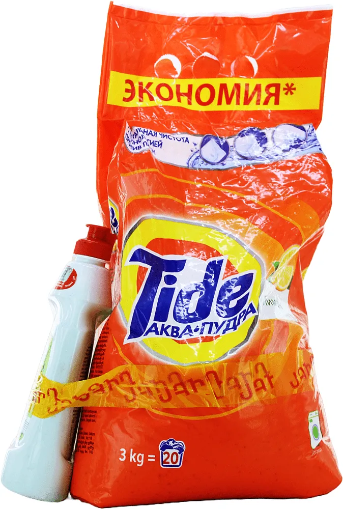Стиральный порошок универсальный и средство для мытья посуды "Tide Lemon & Fairy" 2шт
