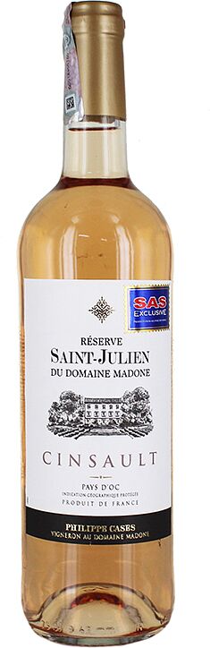 Вино розовое "Saint-Julien Cinsault Rose" 750мл
