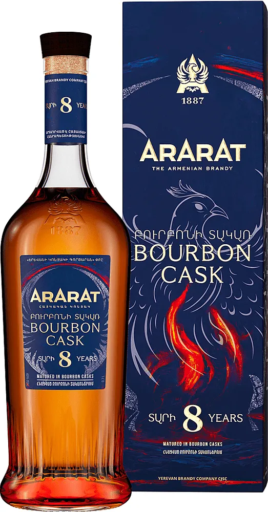 Коньяк "Ararat Bourbon Cask 8*" 0.7л