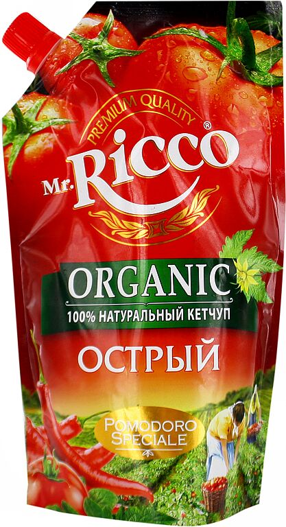 Кетчуп острый "Mr. Ricco Organic" 350г