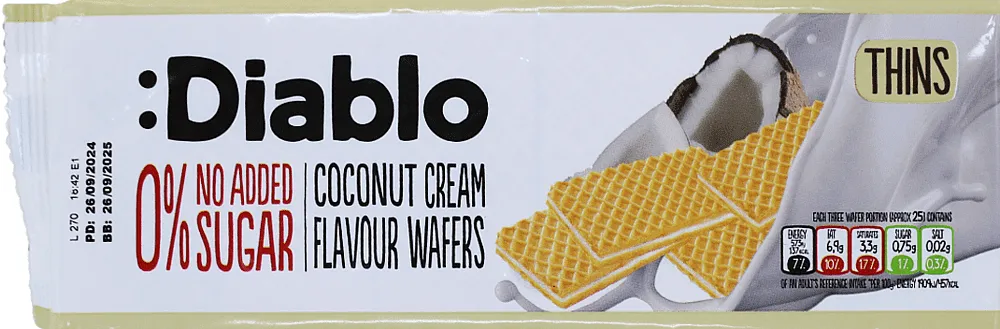 Wafer with coconut cream "Diablo" 150g
