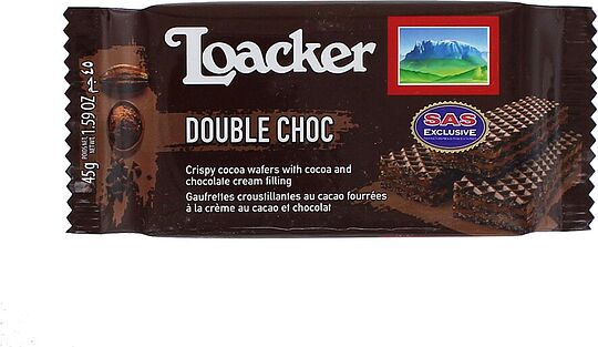 Վաֆլի՝ շոկոլադե կրեմով «Loacker» 45գ
