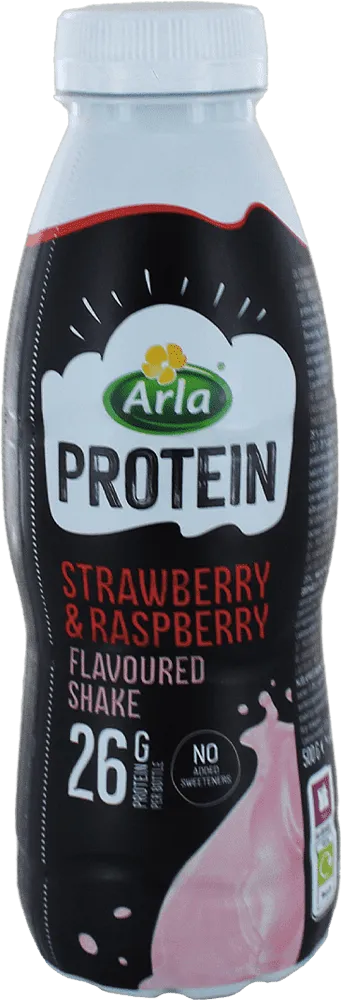 Strawberry & raspberry flavored protein drink "Arla Protein Strawberry & Raspberry" 482ml
