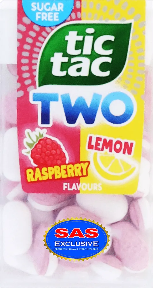 Lemon & raspberry flavored drops "Tic Tac Two Lemon Raspberry" 38.5g
