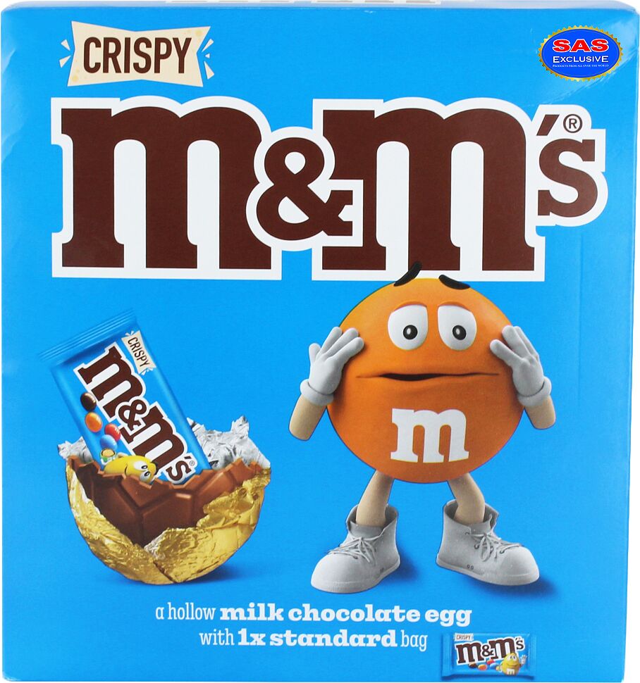 Շոկոլադե ձվիկ և դրաժե «M&M's» 186գ