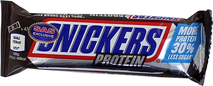 Շոկոլադե բատոն «Snickers Protein» 47գ