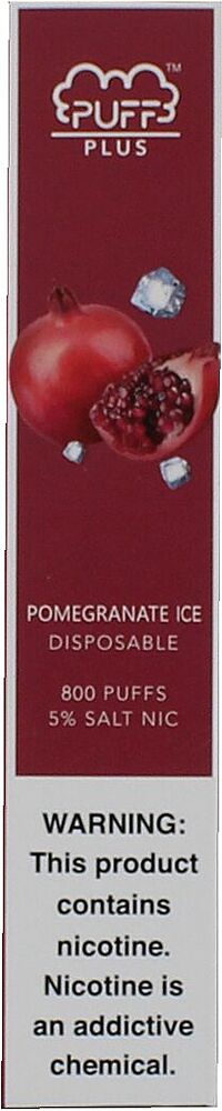 Electric pods "PUFF" 800 puffs, Ice pomegranate