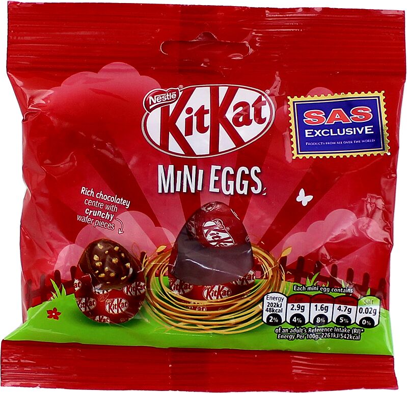 Шоколадные яйца "Kitkat Mini Eggs" 81г