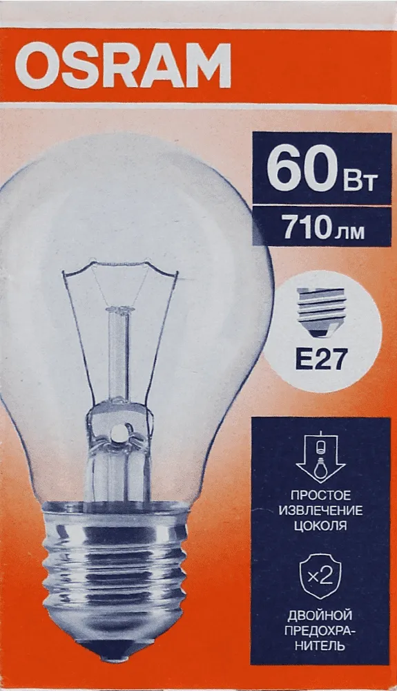 Clear light bulb "Osram Classic 60W"