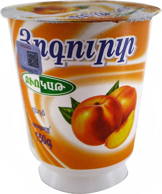 Yogurt with peach 