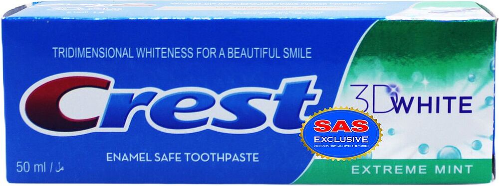 Ատամի մածուկ «Crest 3D White» 50մլ

