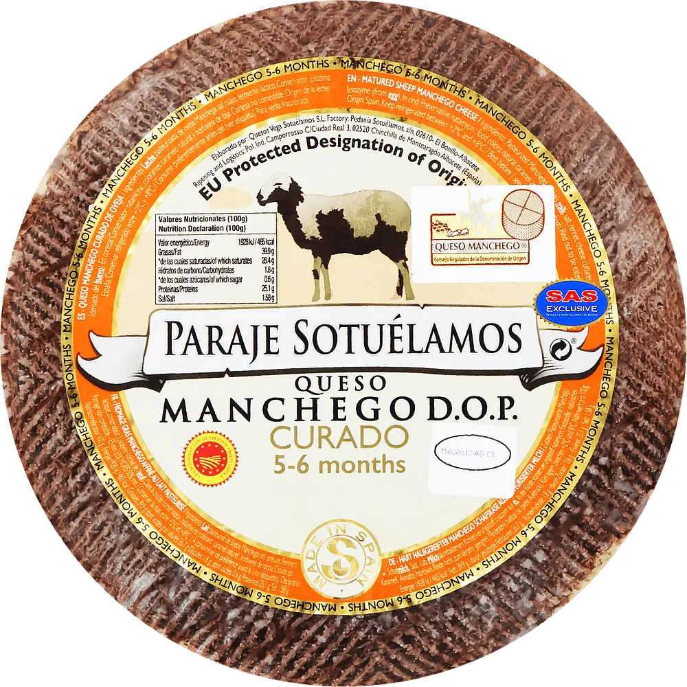 Сыр овечий манчего выдержанный "Paraje Sotuelamos Queso Manchego D.O.P"
