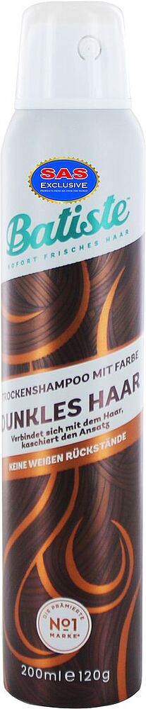 Dry shampoo "Batiste Dark & Deep Brown" 200ml
