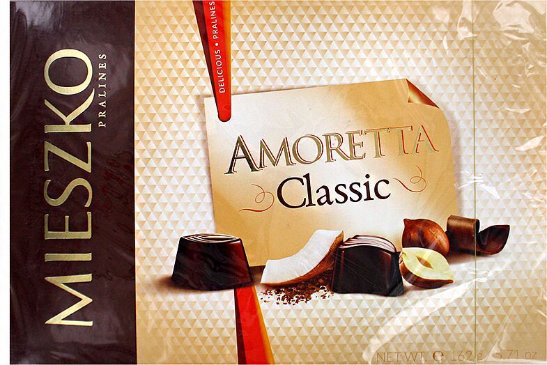 Շոկոլադե կոնֆետների հավաքածու «Mieszko Amoretta Classic» 162գ