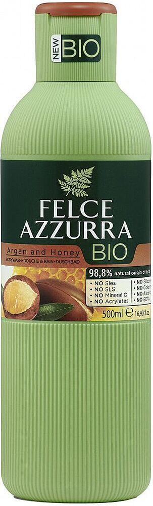 Гель для душа "Felce Azzurra Bio Argan & Honey" 500мл