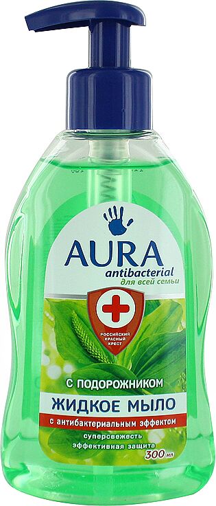 Мыло жидкое антибактериальное "Aura" 300мл
