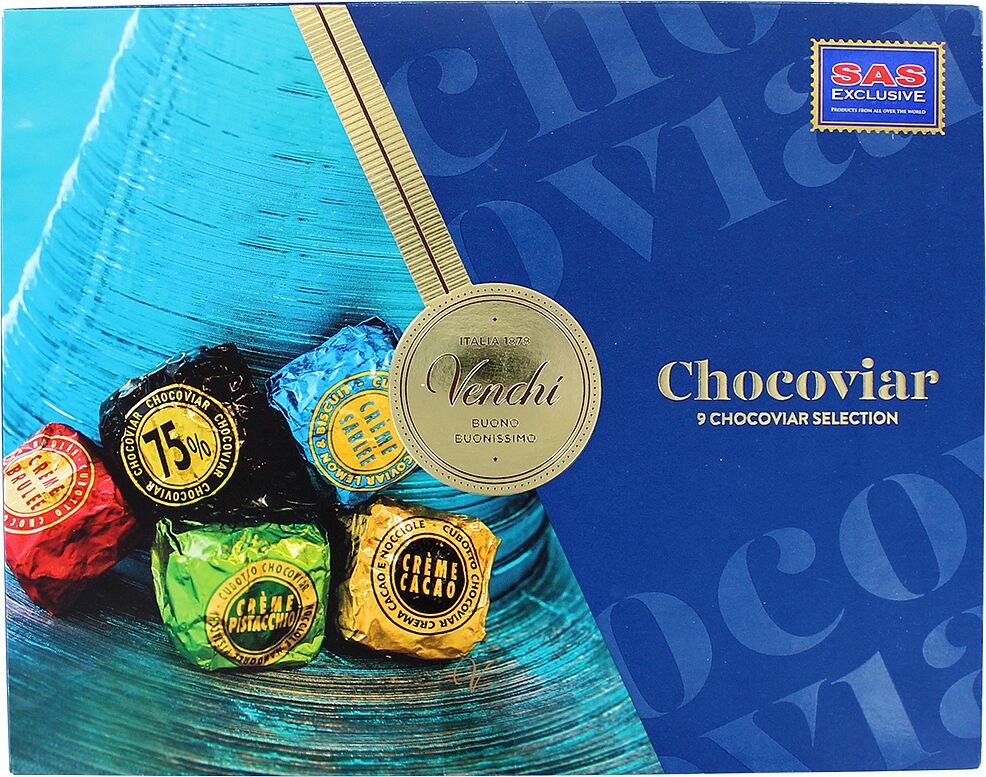 Շոկոլադե կոնֆետների հավաքածու «"Venchi Chocaviar» 175գ