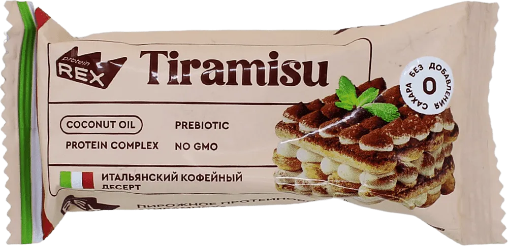 Protein bar with tiramisu flavor "Rex" 40g
