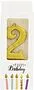 Մոմ ծննդյան «Happy Birthday» N2

