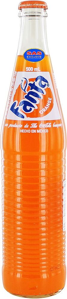 Освежающий газированный напиток "Fanta" 0.5л Апельсин