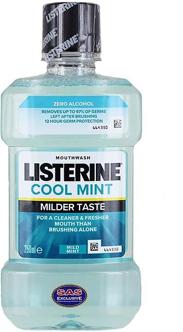 Ополаскиватель для полости рта "Listerine Cool mint" 250мл 