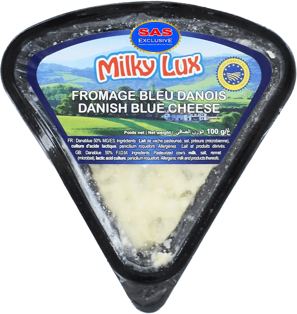 Blue cheese "Milky Lux Danish" 100g
