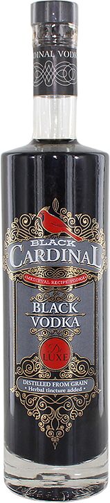 Black vodka "Black Cardinal" 0.5l
