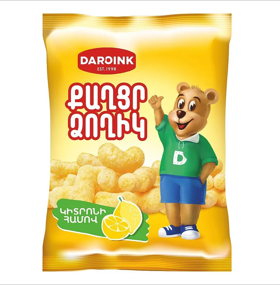 Lemon corn sticks "Daroink" 80g 