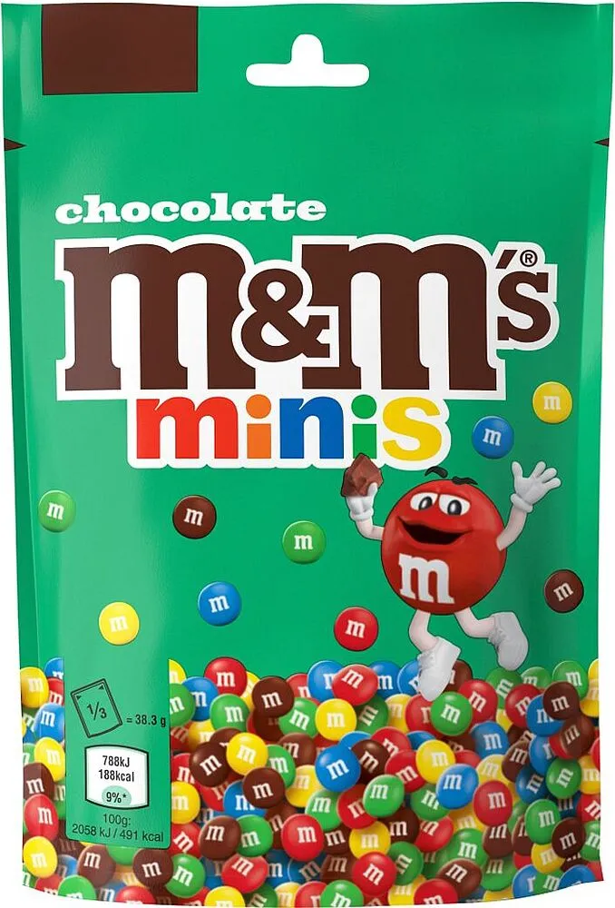 Chocolate dragee "M&M's Minis" 115g
