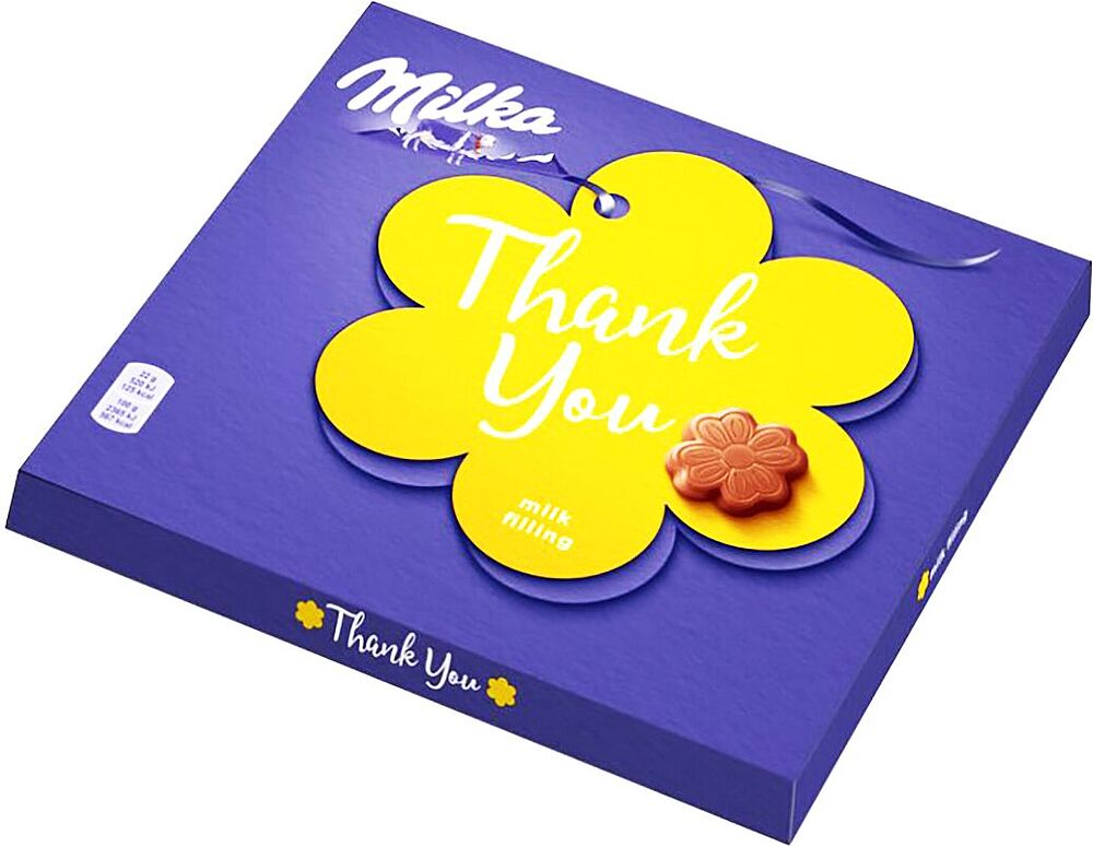 Набор шоколадных конфет "Milka Thank You" 110г
