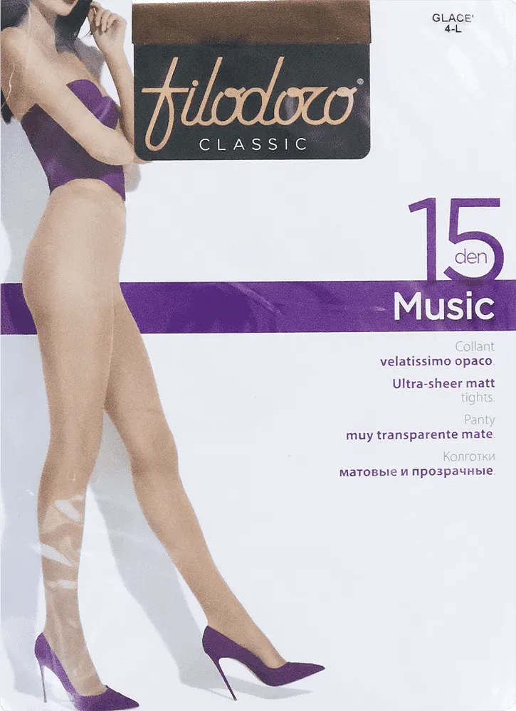Glace tights "Filodoro Classic 15 Den 4-L"
