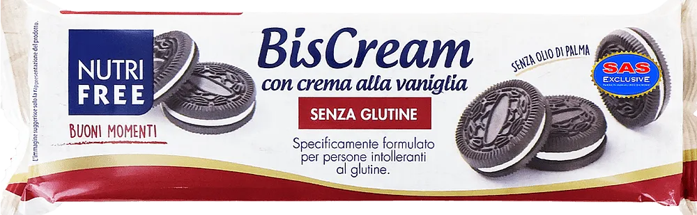 Cookies with vanilla filling "Nutri Free" 125g