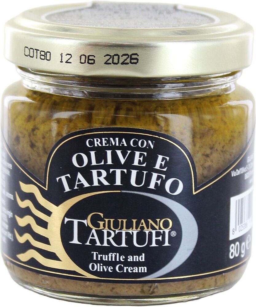 Паста трюфельно-оливковая "GiulianoTartufi" 80г