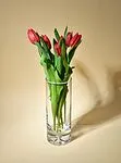 Glass flower vase "Krosno" 1pc