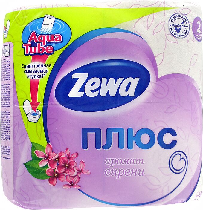 Туалетная бумага "Zewa плюс" 4 шт