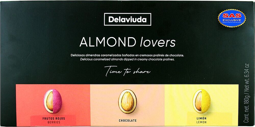 Dragee with almond "Delaviuda Almond Lovers" 180g
