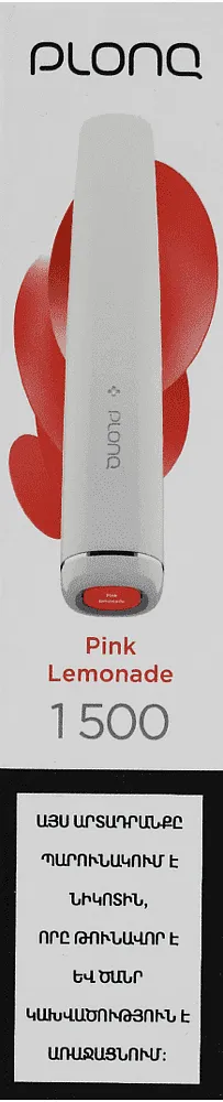 Electric pods with lemonade flavor "Plonq" 1500 puffs

