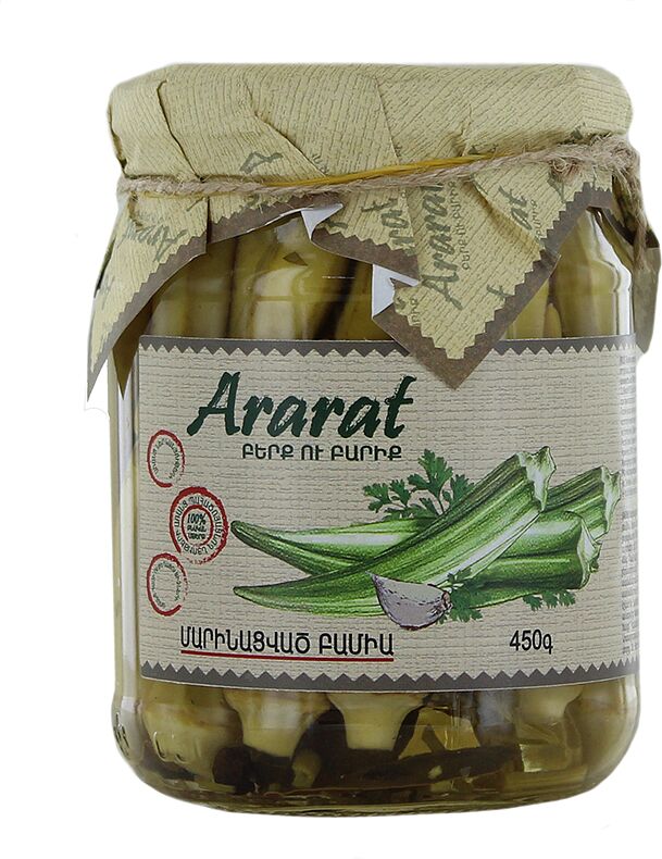 Pickled okra "Ararat" 450g